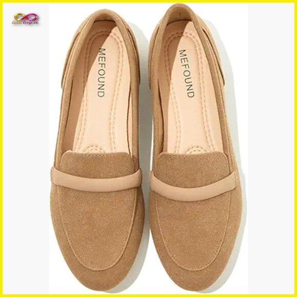Shoes - Pointed Toe Ballet Flats Slip On Loafers Elegant Dressy Comfortable Memory Foam